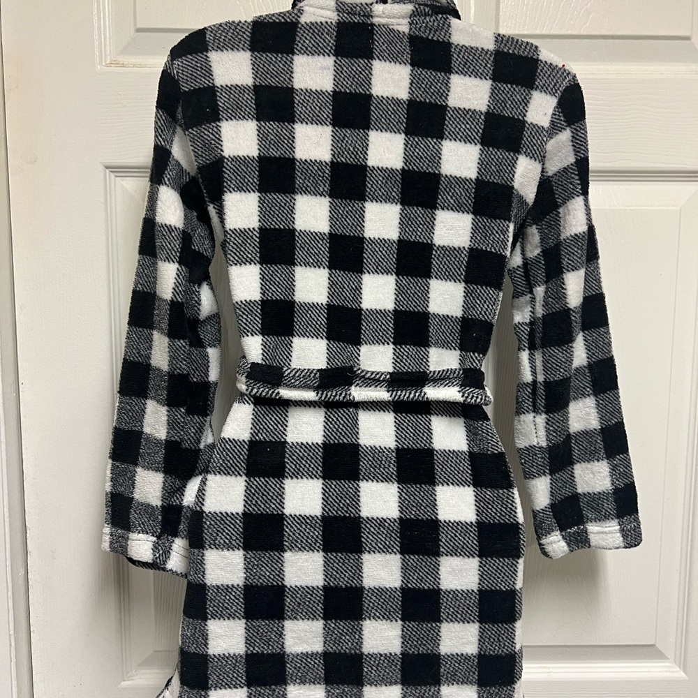 Rene Rofi Girls Mini Checkered Robe - Picture 7 of 9